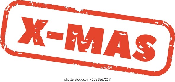 Ilustração Do Vetor De Carimbo De E-Mail Do X-Mas