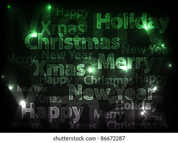 xmas neon background. vector illustration