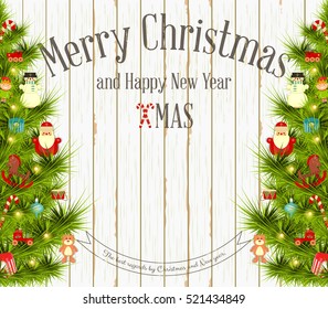 Xmas and New Year Card. 