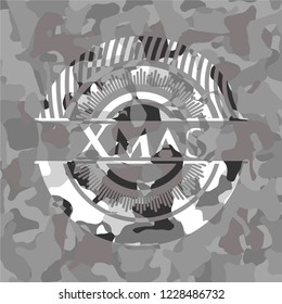 Xmas on grey camo texture