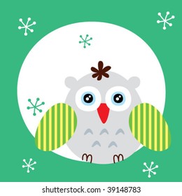 xmas owl card