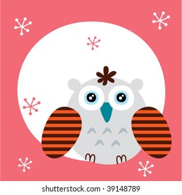 xmas owl card