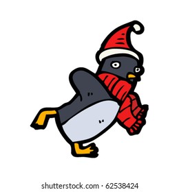 Weihnachtspenguin-Cartoon