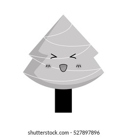 xmas pine tree icon vector illustration graphic design