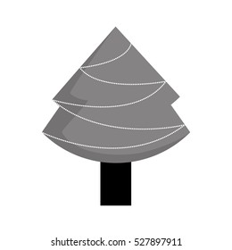 xmas pine tree icon vector illustration graphic design