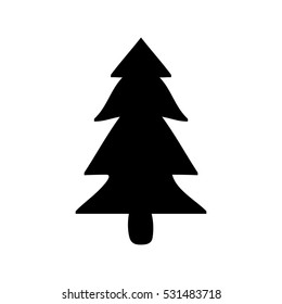 xmas pine tree icon vector illustration graphic design