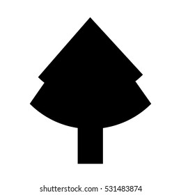 xmas pine tree icon vector illustration graphic design