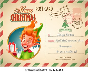 xmas postcard