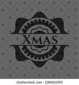 Xmas realistic dark emblem