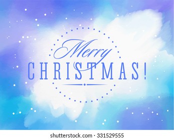 xmas reception card with lovely hand drawn script on watercolor illustration color satisfied colour water holiday nails star night hand snowflake winter background scene new ceremonial performance mod