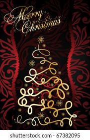 xmas red abstract background