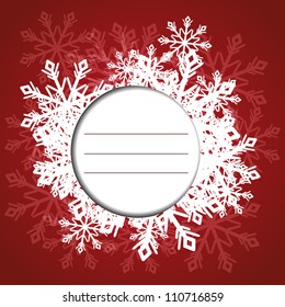 Xmas red background with place for text