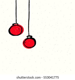 X'mas red balls.