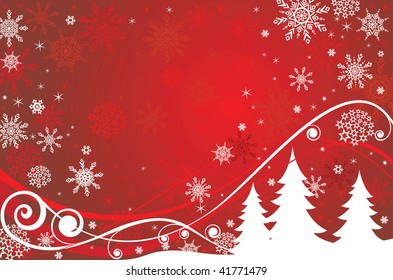 Bandera roja de Navidad