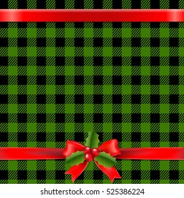 Xmas Retro Postcard, With Gradient Mesh, Vector Illustration