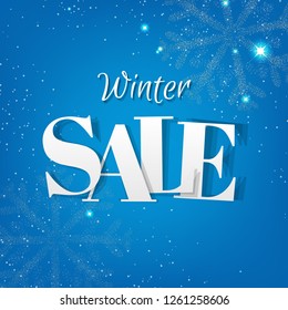Xmas Sale Banner With Gradient Mesh, Vector Illustration