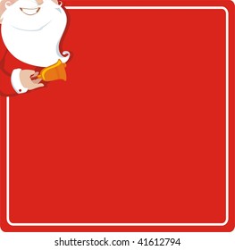xmas santa and bell