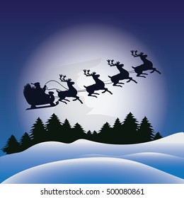 xmas scene santa claus