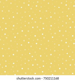 Xmas seamless pattern with stars. Holiday background. Vector illustration.