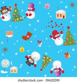Xmas seamless wallpaper