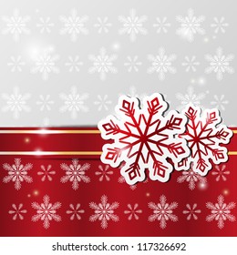 Xmas shiny background with snowflakes
