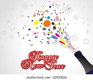 Xmas snow background with  new year 2010  background. Vector illustration