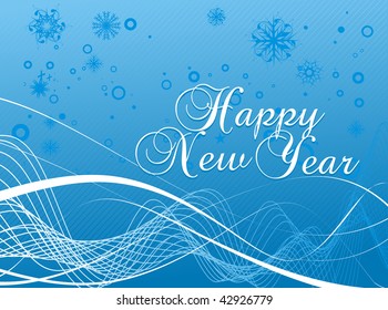 Xmas snow background with  new year 2010  background. Vector illustration