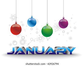 Xmas snow background with  new year 2010  background. Vector illustration