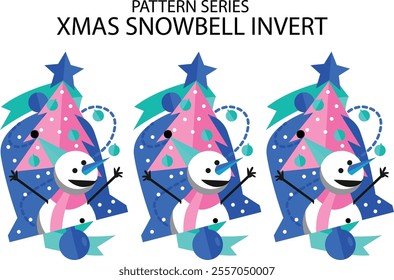 xmas snowbell invert pattern simple