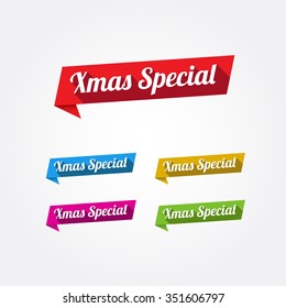 Xmas Special Long Shadow Labels