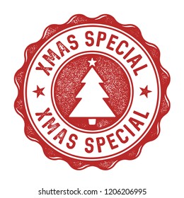 XMas Special Vector Badge - Aged