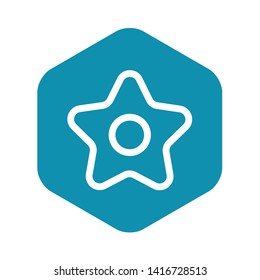Xmas star icon. Outline xmas star vector icon for web design isolated on black background