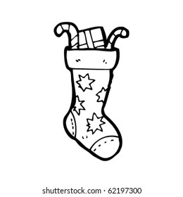 xmas stocking cartoon