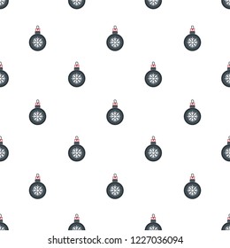 Xmas things seamless pattern gift wrap paper. Snowflake ball. Merry Christmas, seamless pattern. Seamless background. Winter background