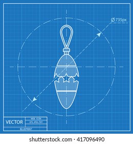 xmas toy blueprint icon 