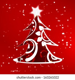 Xmas tree abstract background