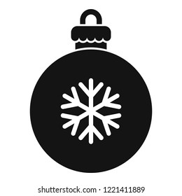 Xmas tree ball icon. Simple illustration of xmas tree ball vector icon for web design isolated on white background