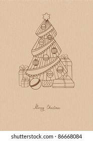 Xmas tree with gifts