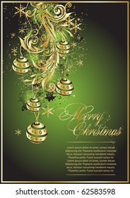 Xmas tree with gold balls