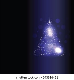 Xmas tree graphics. Merry Christmas and Happy New year!
