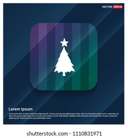 X-Mas Tree Icon - Free vector icon
