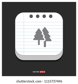 X-Mas Tree Icon - Free vector icon