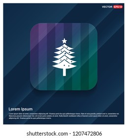 X-Mas Tree Icon - Free vector icon