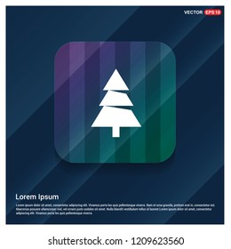 X-Mas Tree Icon - Free vector icon