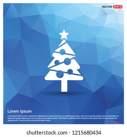 X-Mas Tree Icon - Free vector icon