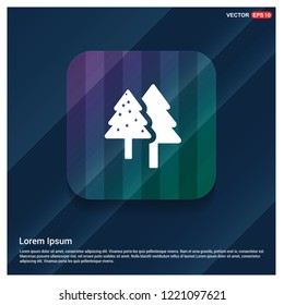 X-Mas Tree Icon - Free vector icon