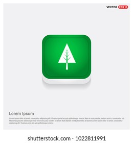 X-Mas Tree Icon Green Web Button
