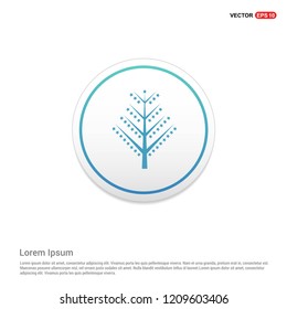 X-Mas Tree Icon Hexa White Background icon template - Free vector icon