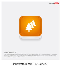 X-Mas Tree Icon Orange Abstract Web Button