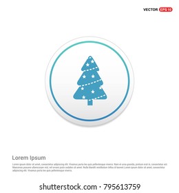 X-Mas Tree Icon White Background icon template